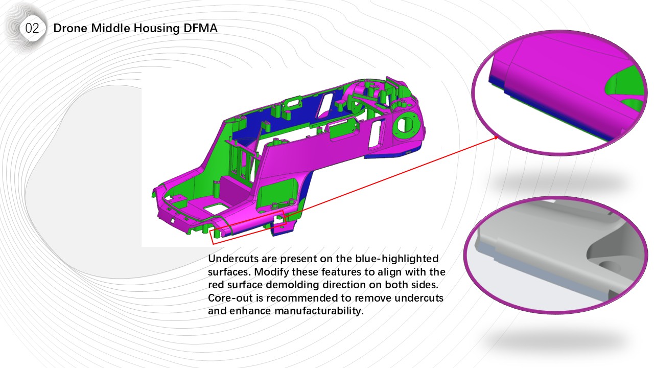 Drone Middle Housing DFMA